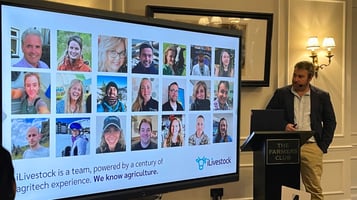 Jamie Pugh presenting iLivestock at UKTAG Networking Luncheon